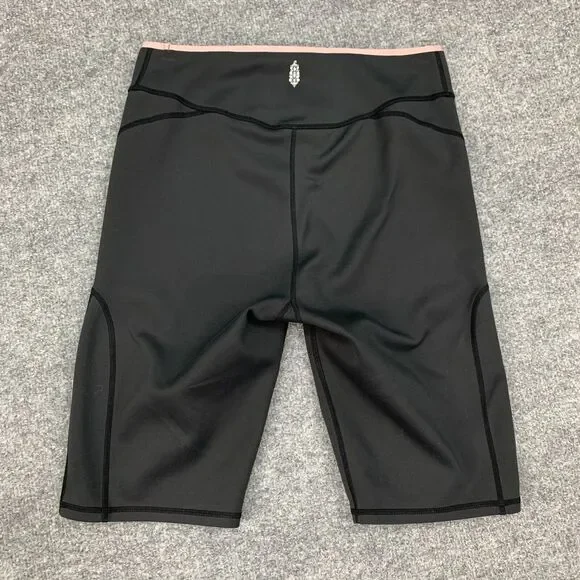 Free People Shorts Womens S Small Black Movement Step Up High Rise Pull On Biker - Picture 9 of 13